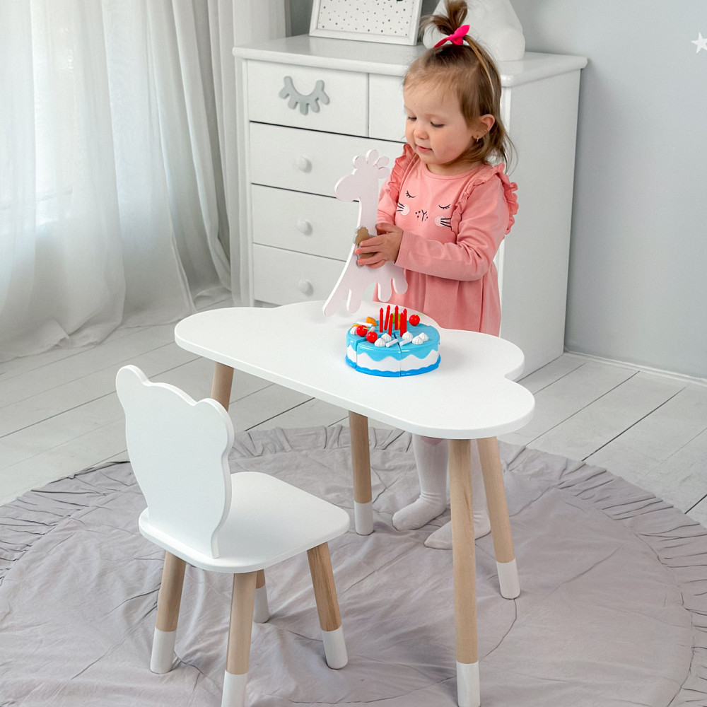 Детский столик и стульчик для занятий и игр, детские столы и стулья для детского сада Стол тучка и стульчик Киев - изображение 3