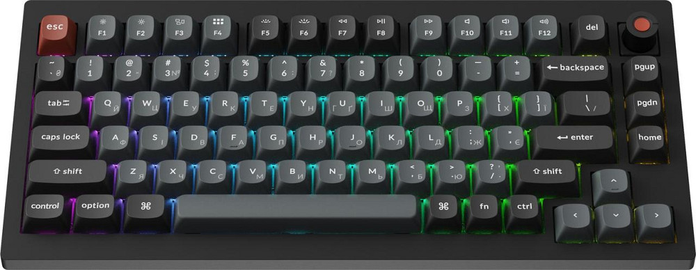 Клавіатура Keychron V1 8K Keychron Super Red Switch Black RGB (V1W-D1-UA) ( 21752 ) Харьков - изображение 12