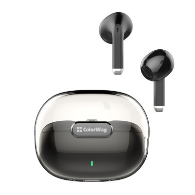 Навушники ColorWay Slim TWS-2 Earbuds Black (CW-TWS2BK) Вінниця - фото 1