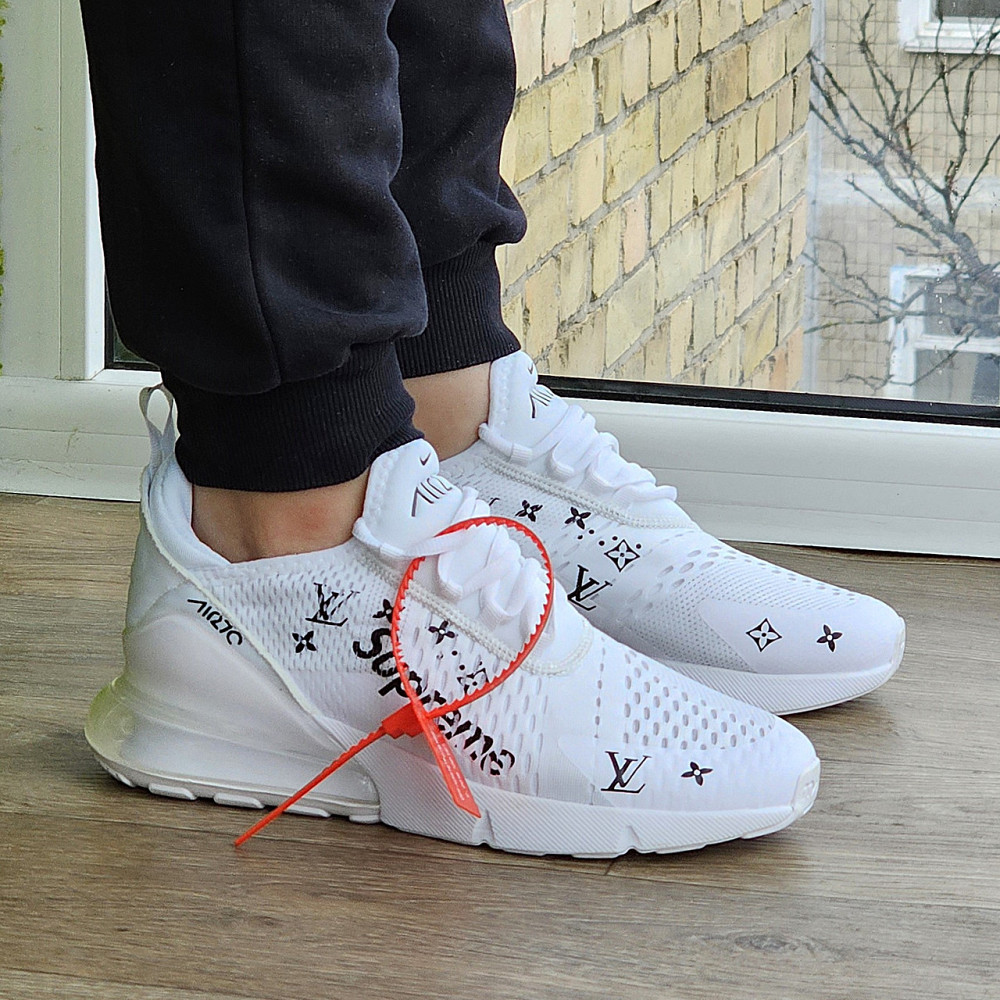 Кроссовки Nike 270 Мужские Белые Найк с Амортизацией Тканевые (размеры: 40,41,42,43,44,45) - 011 Днепр - изображение 4