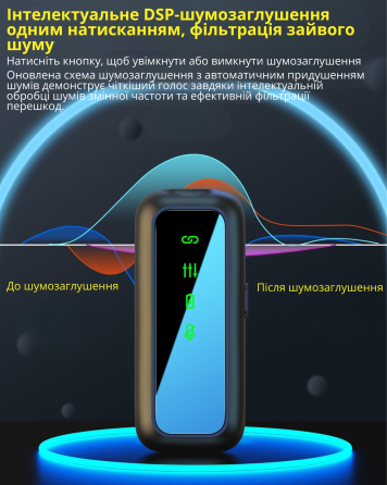 Микрофоны беспроводные петличные с шумоподавлением ONELEADER SX6 с зарядным кейсом с подключением Type-C для iPhone та Android Кам'янець-Подільський