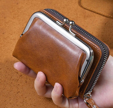 Кошелек женский коричневый из кожзаменителя Киев - изображение 3