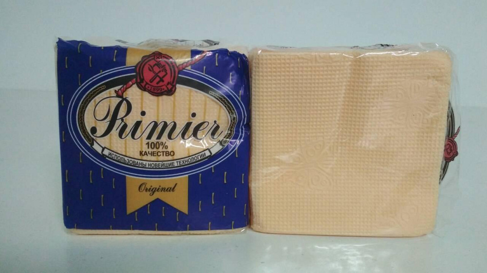 Бумажные Cалфетки 55лист Премьер  Абрикос (10 пачка) Харьков - изображение 1