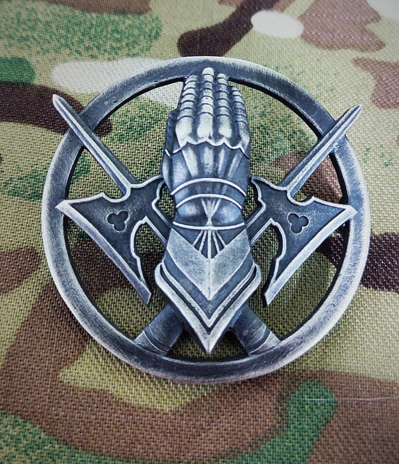 Беретний знак 101 окремої бригади охорони Генерального штабу ЗСУ металева Запоріжжя - фото 5