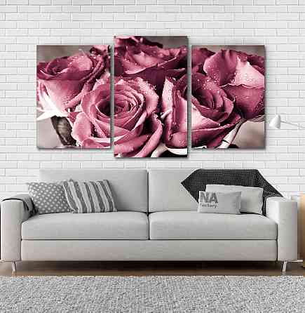 Модульна картина Букет Троянд Art-118_3 Київ