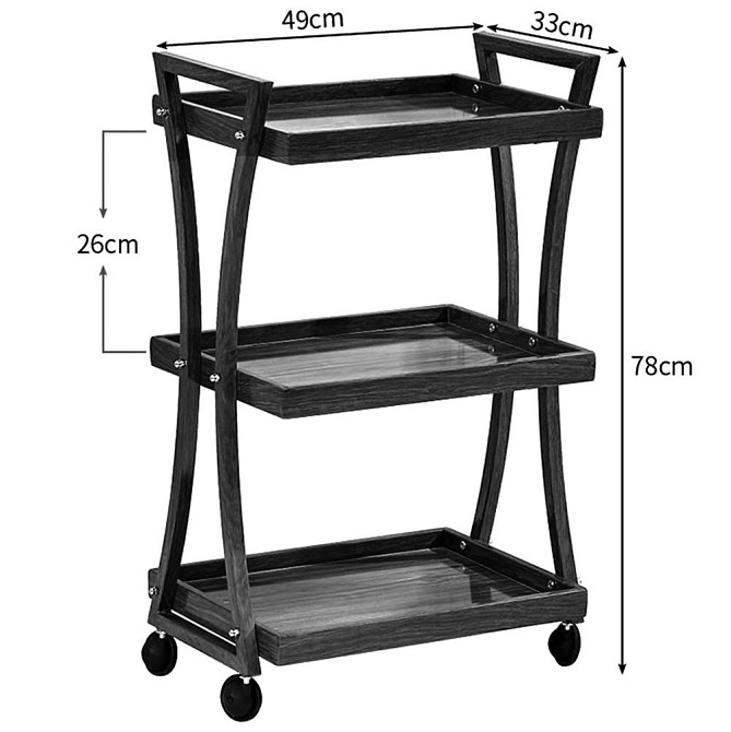 Етажерка для ванної на коліщатах "Транамалі" охра Миколаїв - фото 2