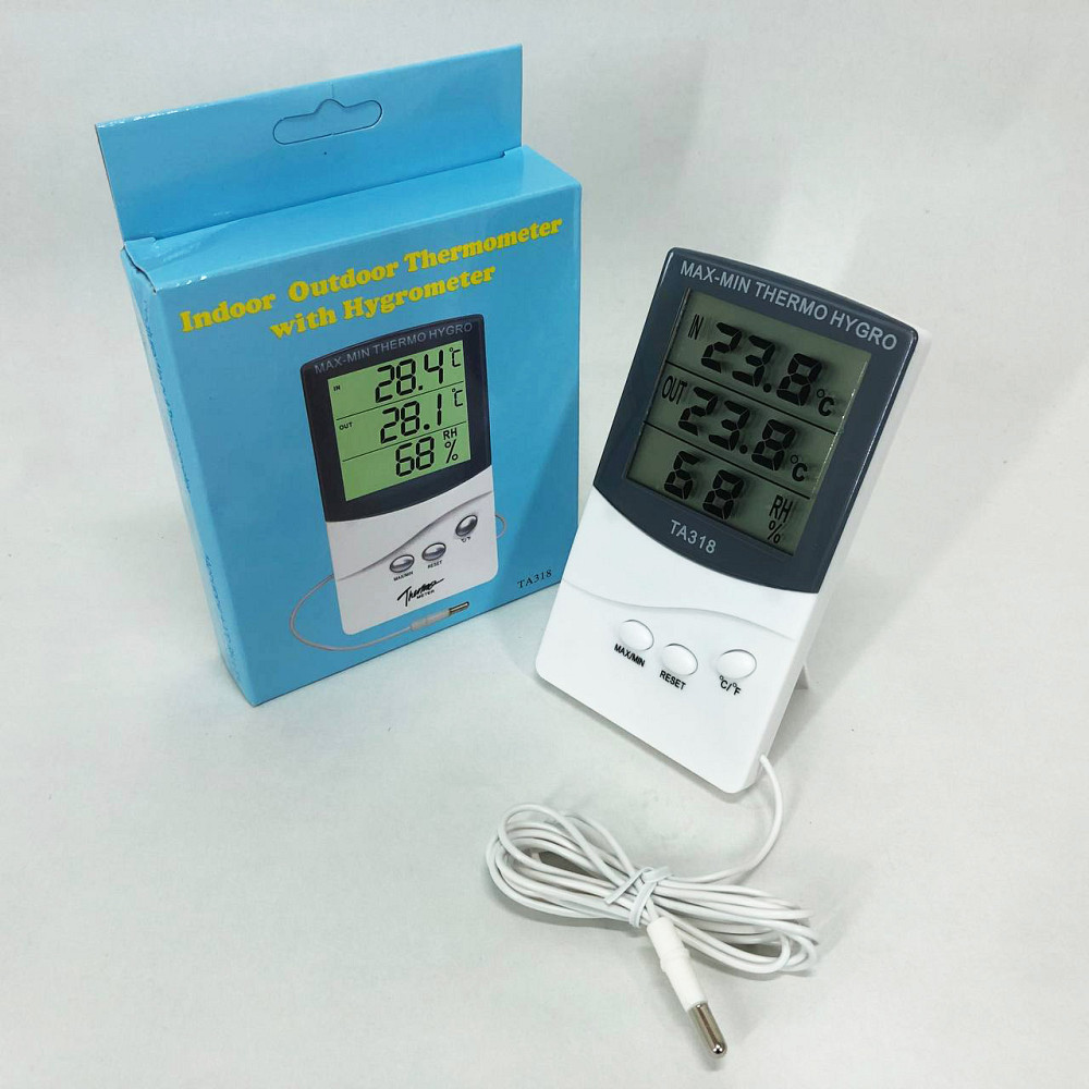 Годинник із дисплеєм температури та вологості повітря TA, Прилад термометр гігрометр ED-58 Львів - фото 1