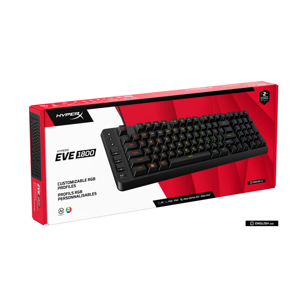 Клавіатура HyperX Eve 1800 USB Black (B7JE0AA) ( 28456 ) Харьков - изображение 11