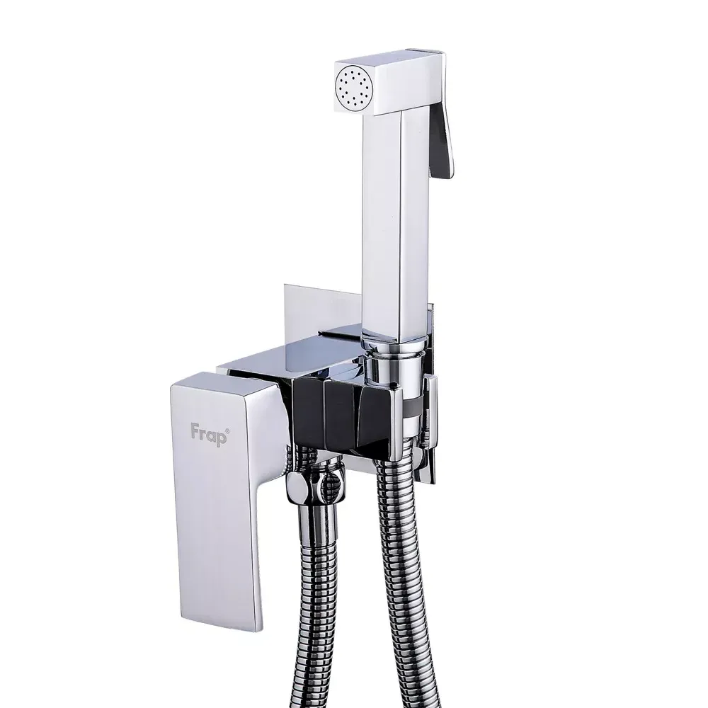 Гигиенический душ скрытого монтажа Frap F7506, хром Киев - изображение 1