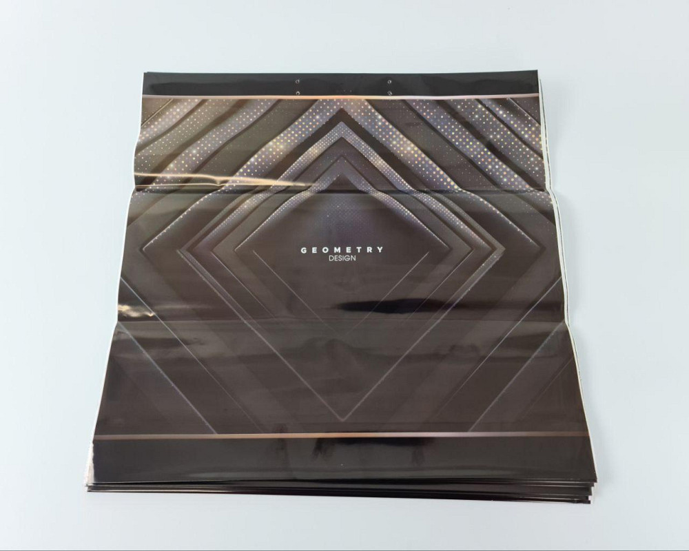 Поліетиленовий пакет із пластиковою ручкою "Геометрі" без ручки (10 шт.) Харків - фото 4