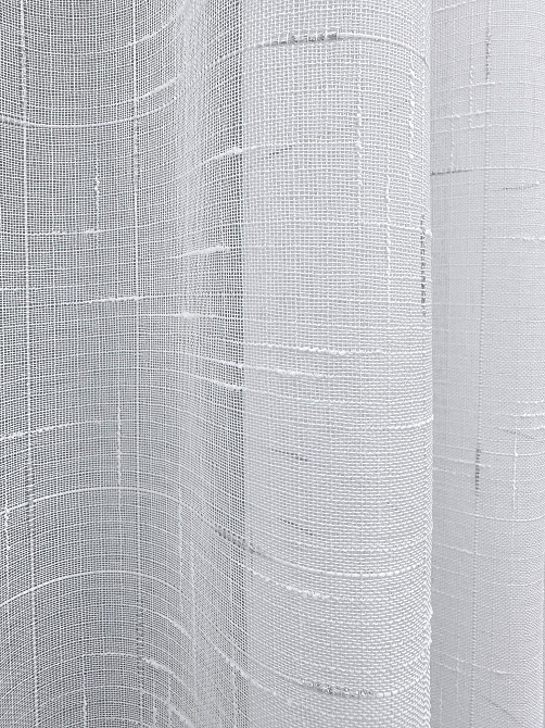 Тюль VR-Textil 1208т Івонна Льон Білий з срібним вкрапленням 500х230 см (43-346) Київ - фото 13
