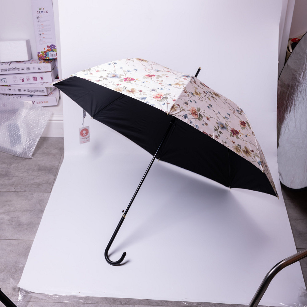 Классический полуавтоматический зонт-трость бежевый Киев - изображение 4