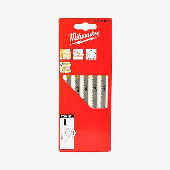 Полотна для лобзика T301DL MILWAUKEE, 105/4,0мм, (5шт) Одесса