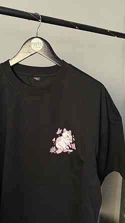 Оверсайз футболка «ТЕСТОСТЕРОН» з великим принтом Чернівці