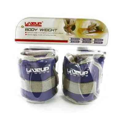 Обважнювач LiveUp Wrist/Ankle Weights LS3011-1 2 шт по 1 кг синій (6951376126303) Вінниця