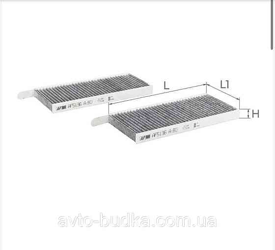 Фільтр салону вугільний Renault Kangoo II/Master III /Opel Movano B (комплект 2 шт.) ALPHA FILTER AF5136a-2 Новий Розділ