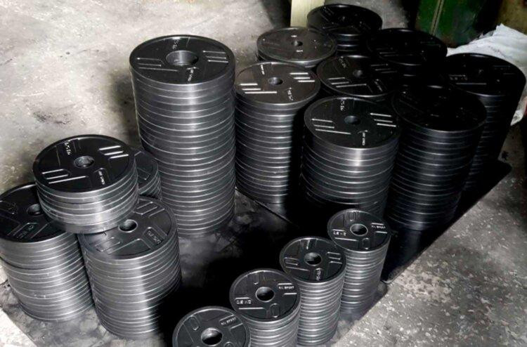 Диск прогумований 2.5 кг на гриф 25 мм Гантелі, гирі, штанги і диски металевий Київ - фото 2