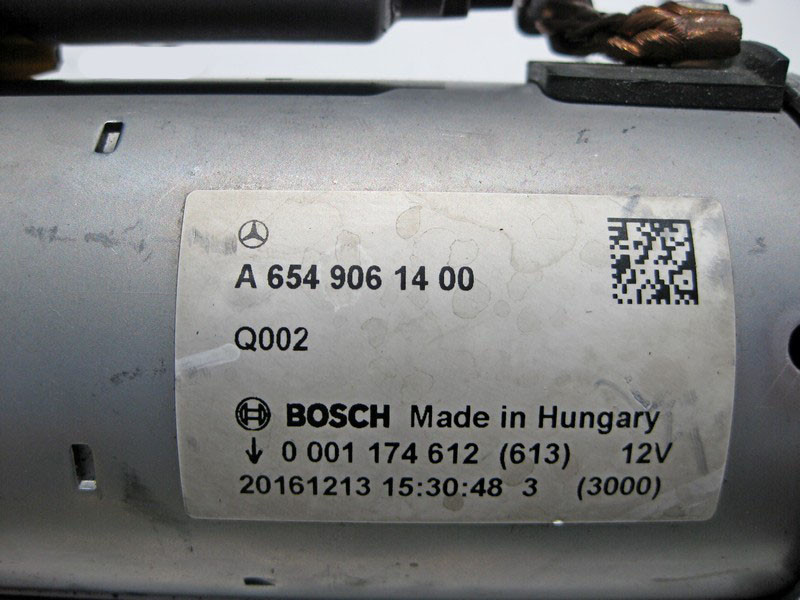 Mercedes-Benz  A6549061400 Стартер для двигуна OM654 R4 2.0 Diesel Одеса - фото 3