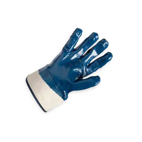 Рукавички маслобензостійкі D-OIL інтерлок з повним нітрилом. покриттям, розмір 12, сині, тверд.манж Мукачево