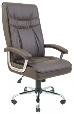 Офісне Крісло Керівника Richman Burgas Fly 2231 Хром М2 AnyFix Коричневий Київ