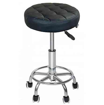 Крісло табурет стілець на колесах без спинки кругле Bonro B-496 Київ