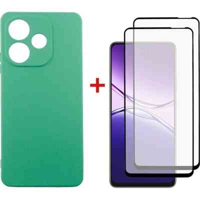 Чохол до мобільного телефона Dengos Oppo A5 Pro Case Soft + 2 Glass (Mint) (DG-CTG2P-25) Вінниця