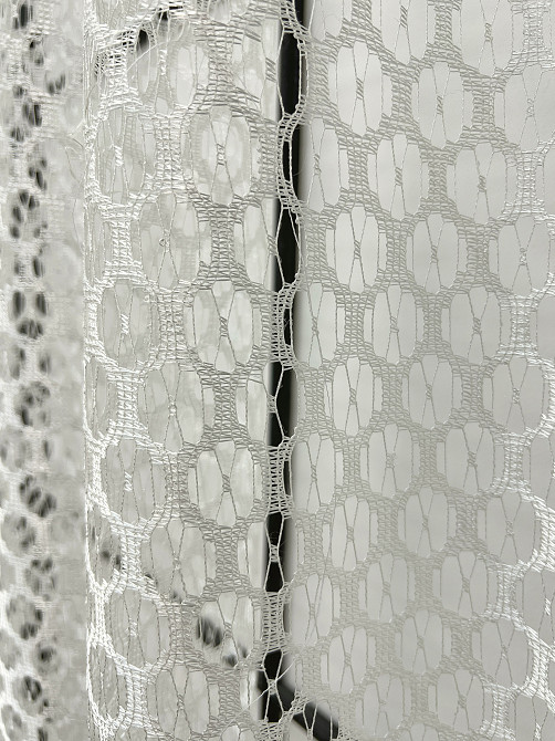 Кухонна арка VR-Textil № 000к сітка з макраме молочний з золотистим 270х175 см (51-272) Київ - фото 4