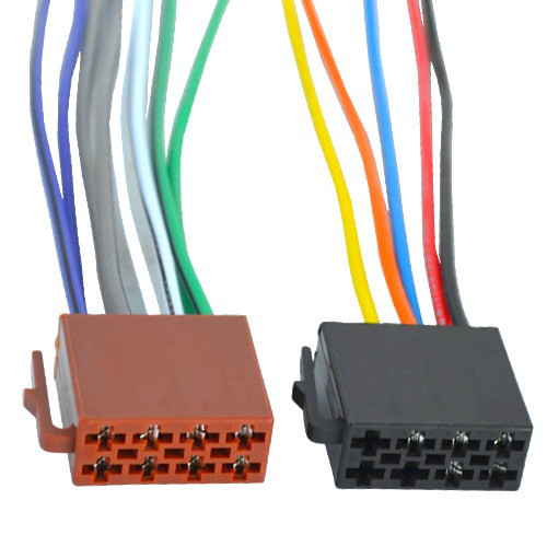 Разъём автомагнитолы ISO (гнездо) с кабелем 0,2 метра (набор 2шт.) Полтава - изображение 1