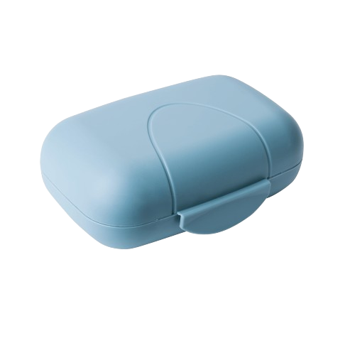 Мильниця дорожня 11*8*4см пластик сизо-блакитний Алеана Житомир - фото 1