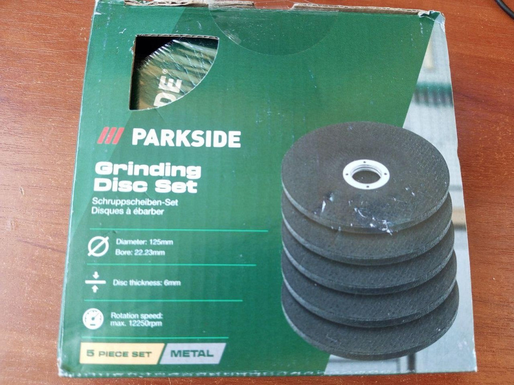 Круг зачистной по металлу 125х6,0х22,23мм (упак. 5 шт) PARKSIDE Германия Полтава - изображение 1