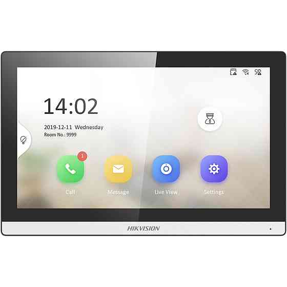 IP-відеодомофон Hikvision DS-KH6350-TE1 чорний із сріблястим Харків