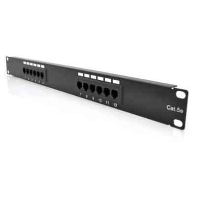 Патч-панель 19&quot; 12хRJ-45 UTP 1U cat.5e Pipo (PP125191U) Вінниця