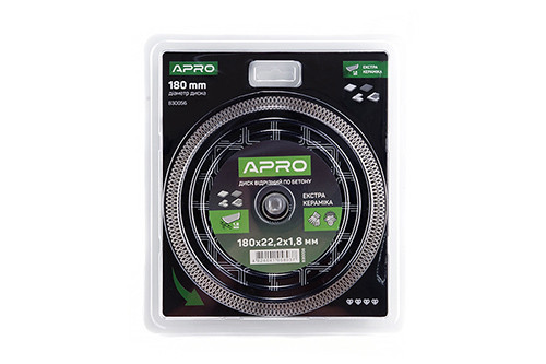 Диск відрізний для бетону Кераміка Екстра 180х1.8х22.22 мм 22-24% APRO Рівне - фото 1