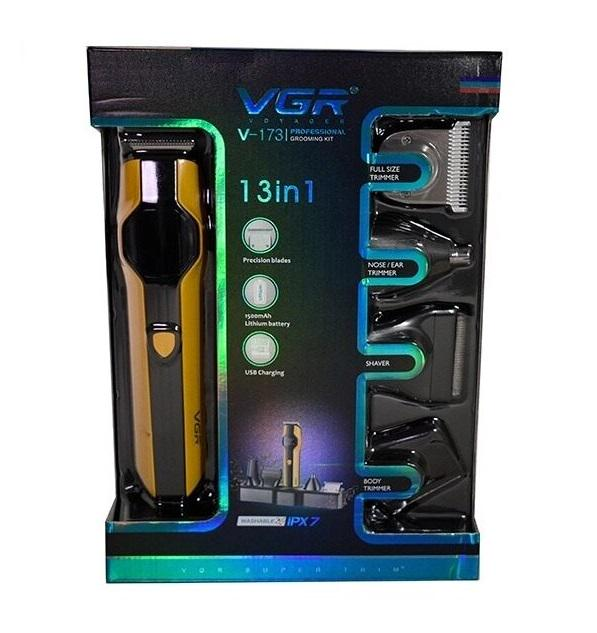 Універсальна машинка для стрижки VGR V-173 3в1: акумуляторний тример з дисплеєм, підставкою та 1500 мА·год Одеса - фото 2