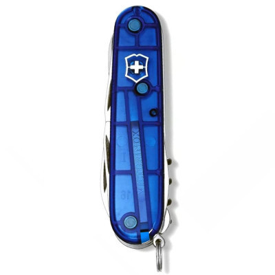 Нож Victorinox Huntsman Ukraine 91 мм Синьо-прозорий/Жовтий (1.3713.T2.8) Винница - изображение 4
