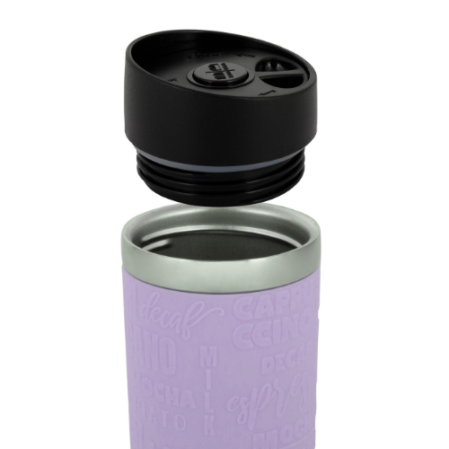 Термочашка 280мл з TPR вставкою нержавіюча сталь (ментол.,блакитний,ліловий,сірий) Kamille 2152 Житомир - изображение 11