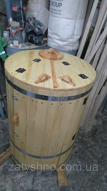 Фітобочка із смереки/фітобочка 80 см у діаметрі/фітобочка з дерева Київ - фото 2