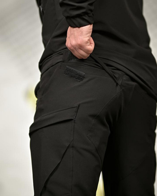 Эластичная тактический костюм agony черный НП4880 Одесса - изображение 17