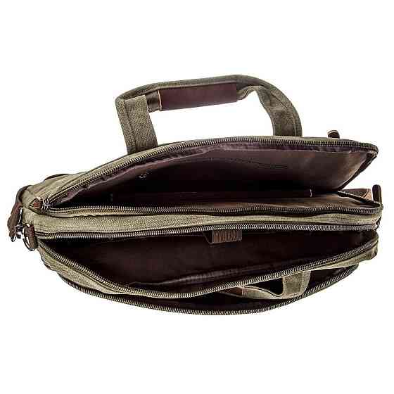 Сумка текстильна для ноутбука Vintage 20185 Зелена Київ