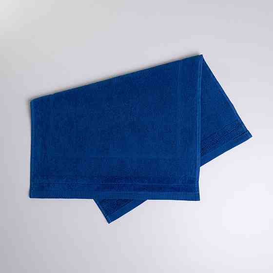 Махровое полотенце для ног Коврик GM Textile 50х70см 500г/м2 (Синий) Сумы