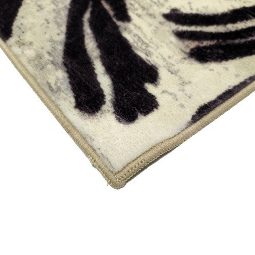 Килимок універсальний для підлоги Плюш Квітка 75*150см бежевий Дариана Житомир - фото 3