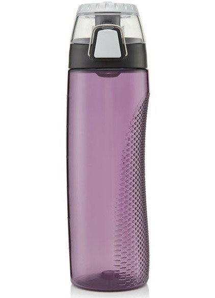 Універсальна Пляшка для води 710 мл з таймером та кришкою Thermos (320041) Фіолетова Нововолинськ - фото 1