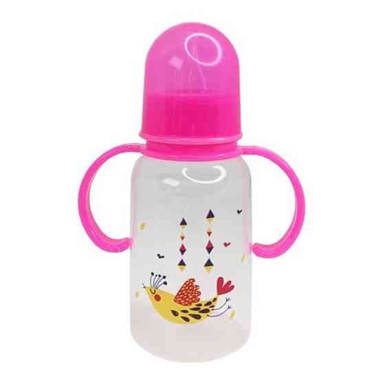 Пляшечка для годування з ручками MGZ-0205(Pink) 150 мл Вінниця