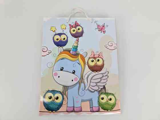 Подарунковий паперовий пакет Гігант (широке дно)о 30/40/17 (артGSD-55) (12 шт) Харків