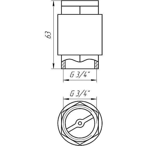 Клапан зворотного ходу води SELBA    3/4″ SL1541 Тернополь