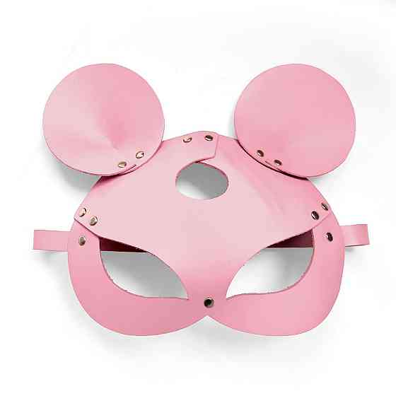 Шкіряна маска мишки Art of Sex - Mouse Mask, колір Рожевий Sex Aura Київ