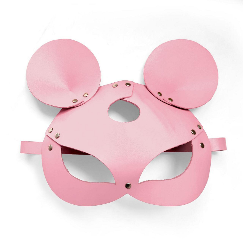 Шкіряна маска мишки Art of Sex - Mouse Mask, колір Рожевий Sex Aura Київ - фото 3