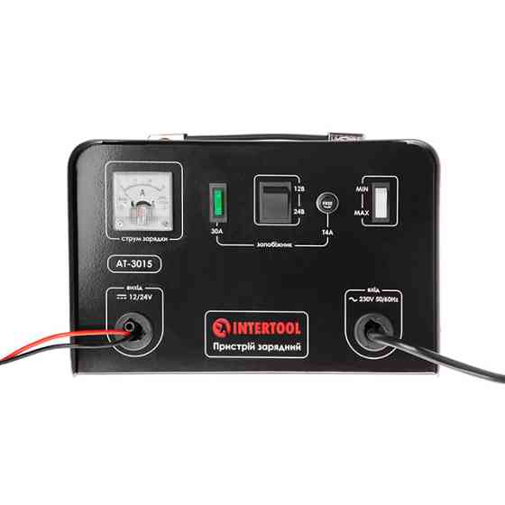 Устройство зарядное 12/24 В, 0.6 кВт, 30 А, 20-400 Аг INTERTOOL AT-3015 Киев