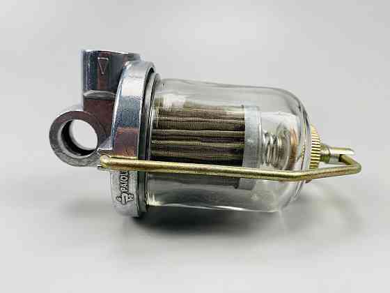 Фільтр універсальний багаторазовий скляна колба кріплення М14х1.5 змінний елемент всередині нержавіюча сталь Мукачево