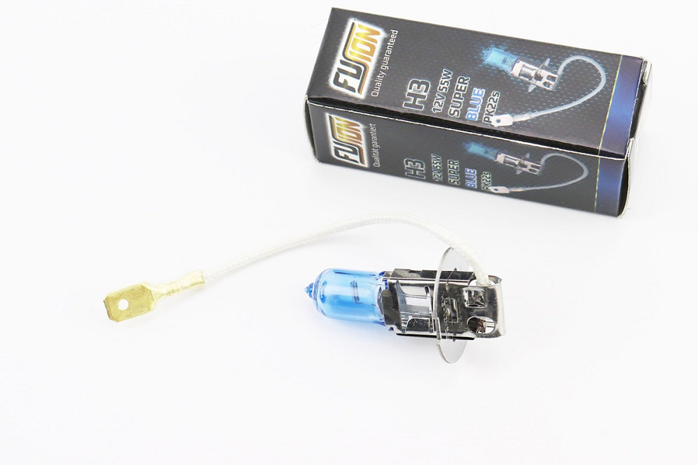 Лампа фари H3 12V 55W галогенна Super White Київ - фото 1